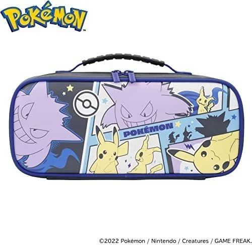 Hori Cargo Pouch Compact (Pikachu, Gengar & Mimikyu) Funda de protección Nintendo Multicolor