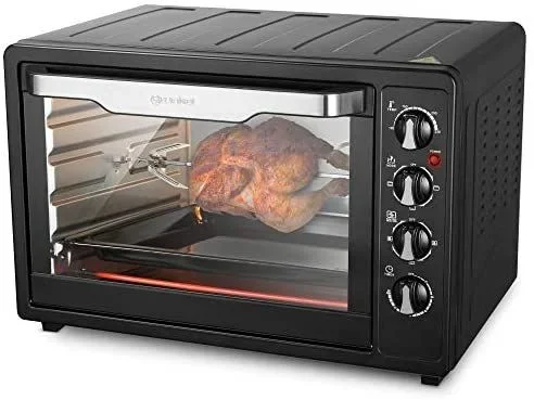 Horno electrico sobremesa grunkel hr-63rmrusti 63litros color negro 3 funciones de calor 2200w