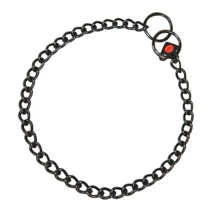 HS Sprenger – Collar eslabón retorcido de acero inoxidable negro