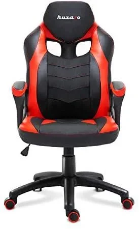 Huzaro Force 2.5 Butaca para jugar Asiento duro Negro, Rojo