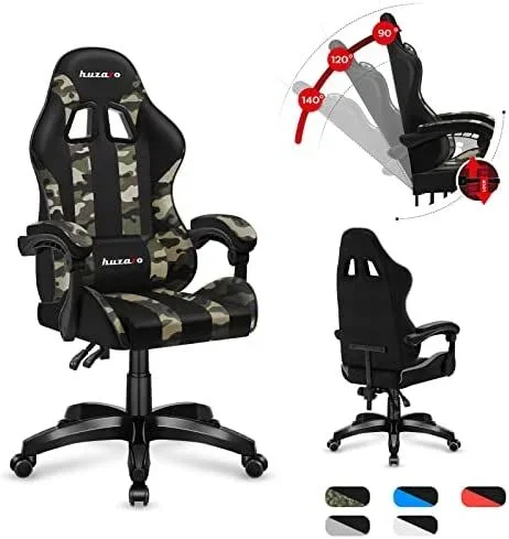 huzaro Silla de Oficina, Malla de Camuflaje, Large