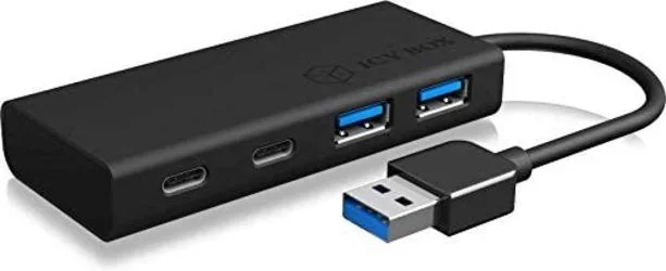 ICY BOX IB-HUB1426-U3 USB 3.2 Gen 1 (3.1 Gen 1) Type-A 5000 Mbit/s Negro