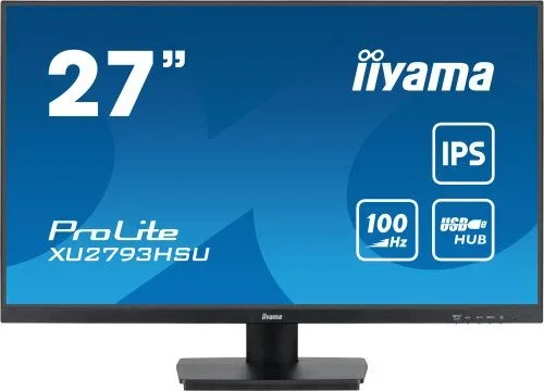 iiyama XU2793HSU-B6 27″ Panel IPS, 1920x1080100Hz, 250cd/m², Altavoces, HDMI, DisplayPort, 1ms (MPRT), FreeSync, USB 2×2.0
