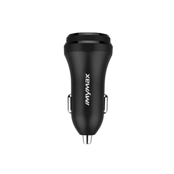Imymax dual usb fast car charger 5,4a c54 black