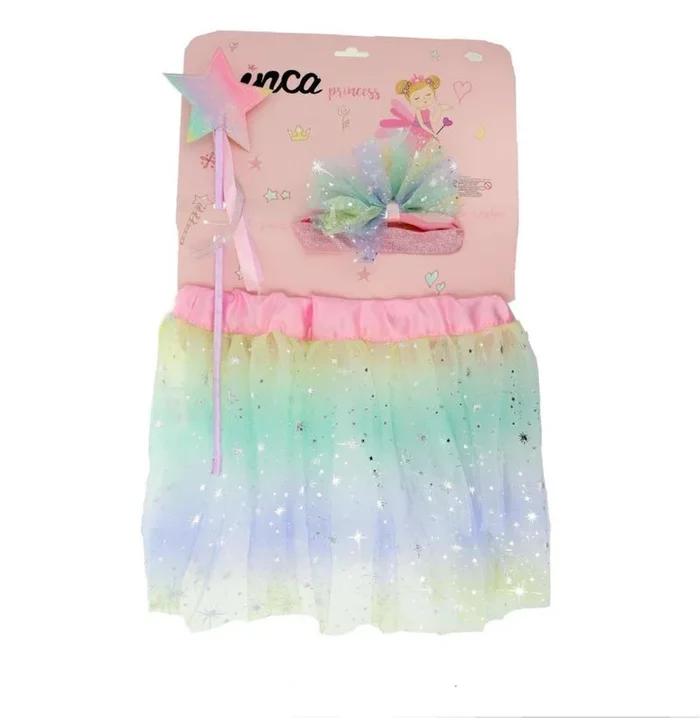 INCA Set falda tutu,varita y diadema Estrella