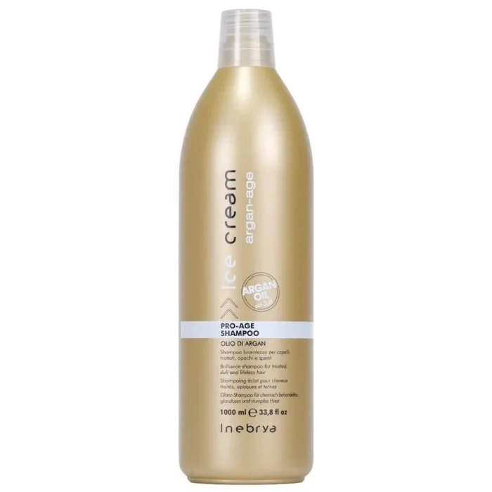 Inebrya Ice Cream INEBRYA Champú Pro-Age de Argán-1000 ML, Multicolor, 1 l (Paquete de 1), 1000