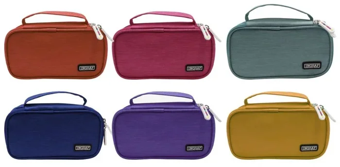 Ingraf 350780 caja de lápices Estuche suave Poliéster Multicolor