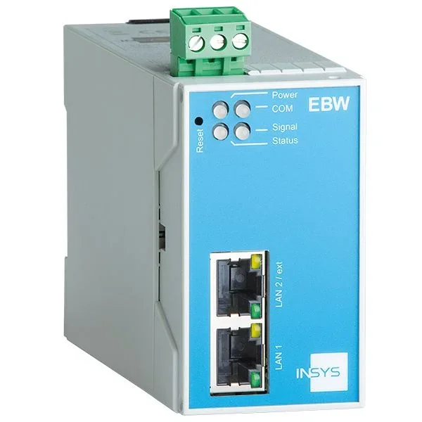 Insys Microelectronics EBW-E100 router Ethernet rápido Azul, Gris