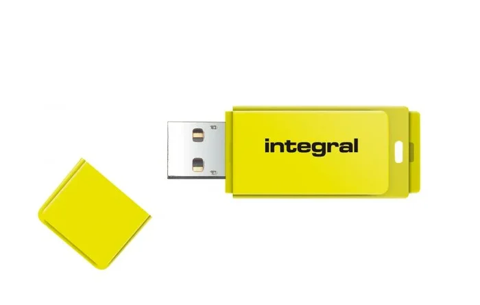 Integral 32GB USB2.0 DRIVE NEON YELLOW unidad flash USB USB tipo A 2.0 Amarillo