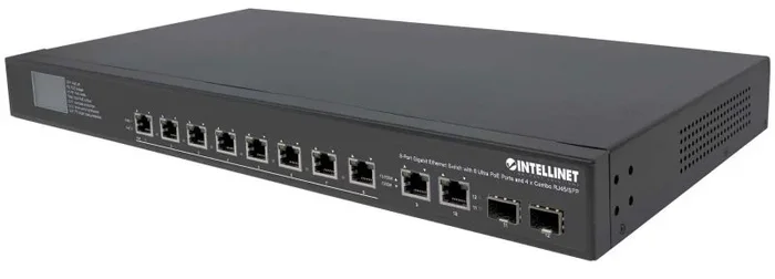Intellinet 561327 switch Gigabit Ethernet (10/100/1000) Energía sobre Ethernet (PoE) Negro