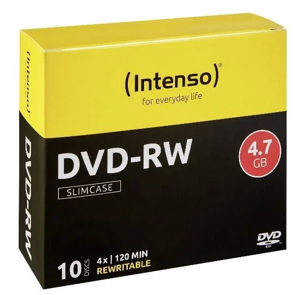 Intenso DVD-RW 4.7GB, 4x 4,7 GB 10 pieza(s)