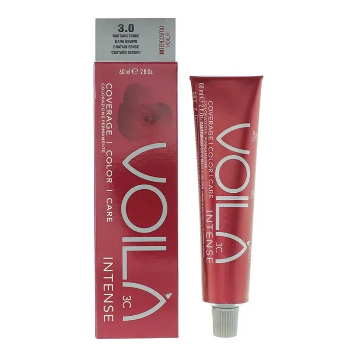 Intercosmo voila intense hair color 60ml – 3.0 dark brown