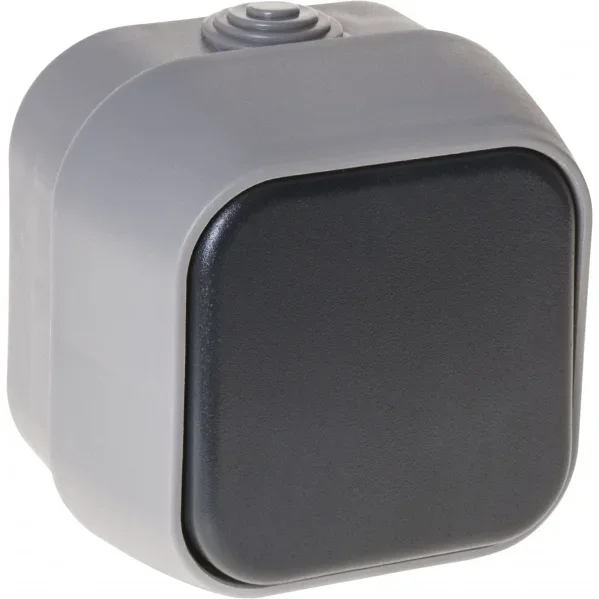 Interruptor bipolar bert ip54 gris 7x7x5 cm