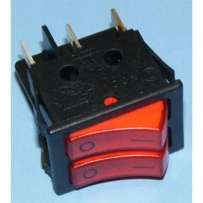 Interruptor Doble Rojo I/o