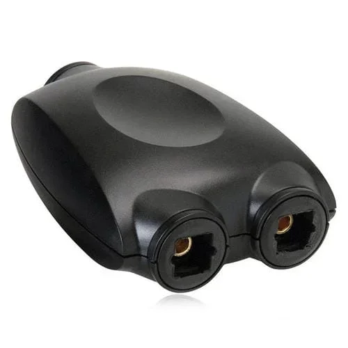 Interruptor SPDIF Qhg03 Divisor 1 Entrada 2 Salidas Control Remoto IR (Negro)