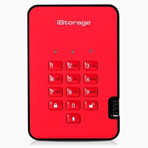 iStorage diskAshur 2 1 TB Rojo