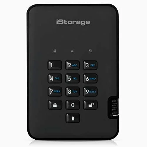 iStorage diskAshur 2 disco duro externo 3 TB Negro