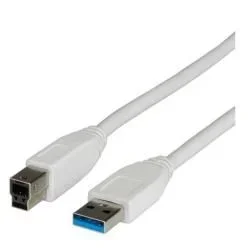 ITB ROS3003 cable USB 3 m USB 3.2 Gen 1 (3.1 Gen 1) USB A USB B Beige