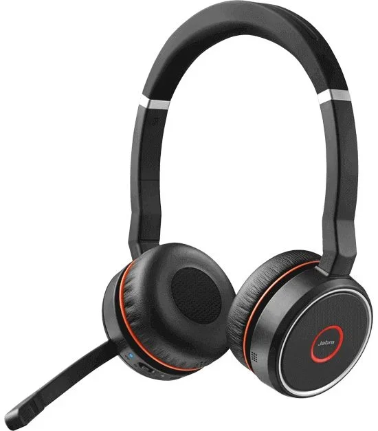 Jabra Evolve 75 UC Stereo Auriculares Inalámbrico y alámbrico Diadema Oficina/Centro de llamadas MicroUSB Bluetooth Negro, Rojo