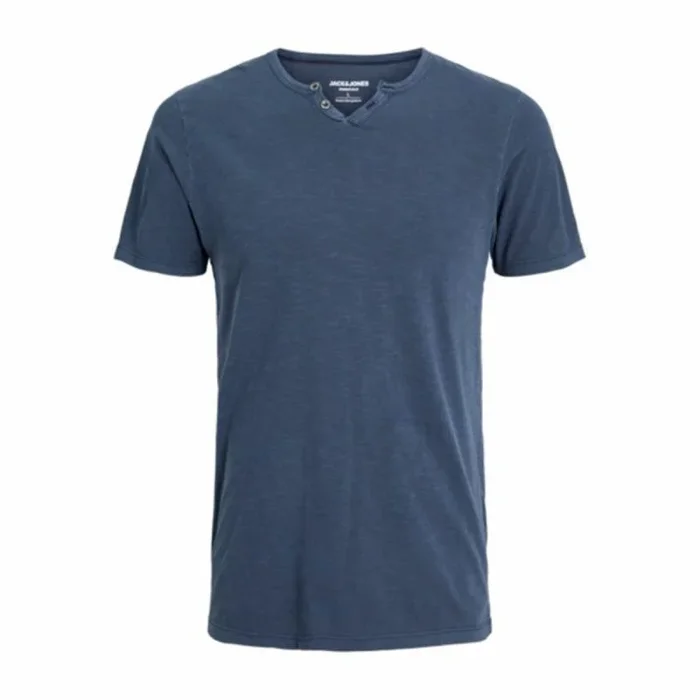 JACK & JONES Jjesplit Neck camiseta SS Camiseta, Navy Blazer, L para Hombre