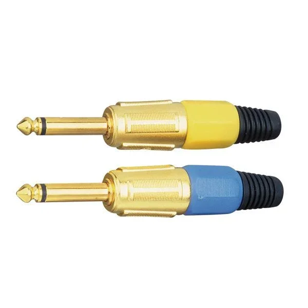 Jack profesional macho monoaural de 6.35 mm Color aro negro Electro Dh 15.118/N 8430552094912