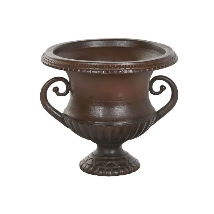 Jarrón home esprit marrón hierro 41 x 41 x 36 cm