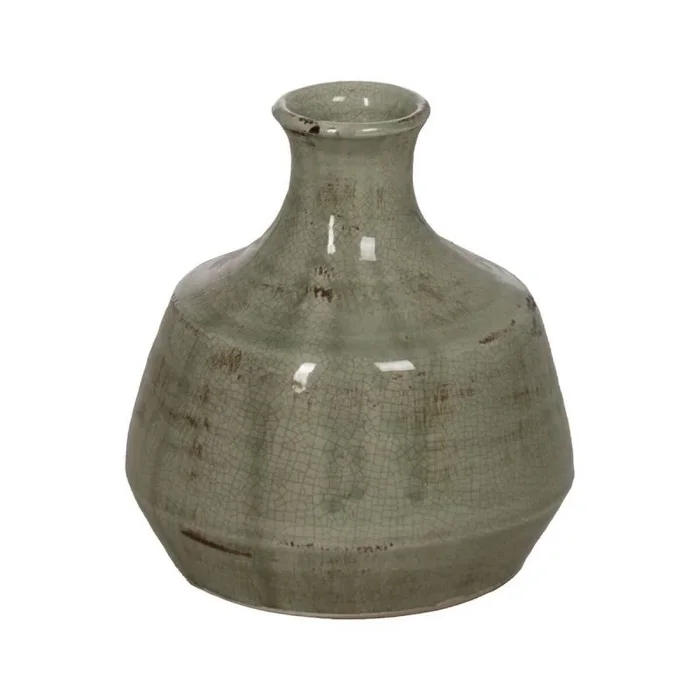 Jarrón Verde Cerámica 23 x 23 x 24 cm – Marca: BigBuy Home – EAN: 8445146134271