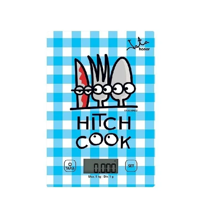 JATA Mod. 732K Azul Encimera Rectángulo Báscula electrónica de cocina