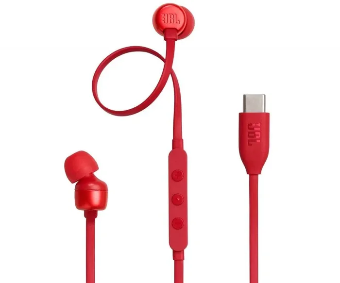 JBL Tune 310C Auriculares Alámbrico Dentro de oído Llamadas/Música USB Tipo C Rojo