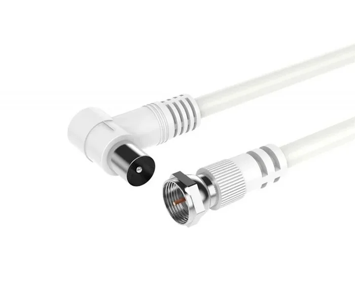 Jc nb1498 blanco / cable de video (coaxial) / 9.5mm / macho a macho / 3m
