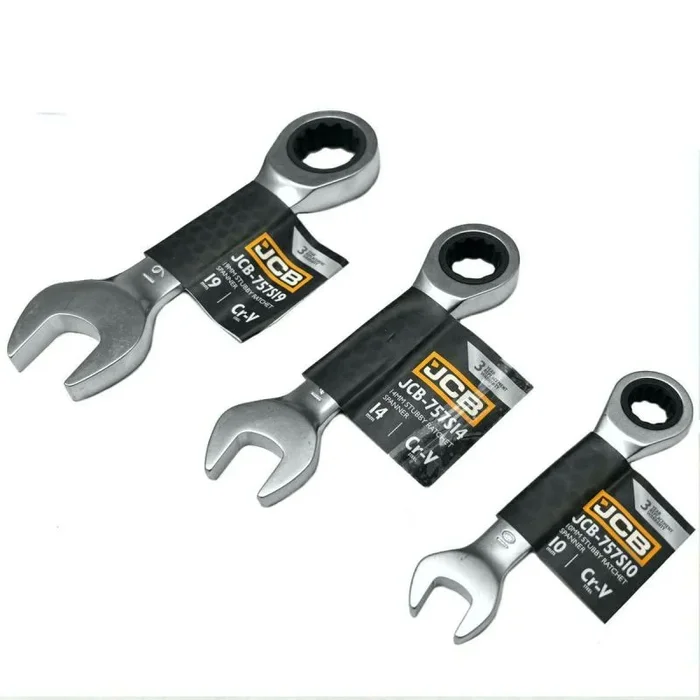 Jcb klucz oczkowy z grzechotką krótki 16mm