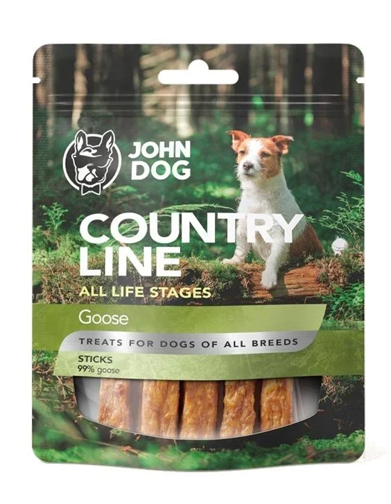 John dog country line sticks goose – golosina para perros – 70g