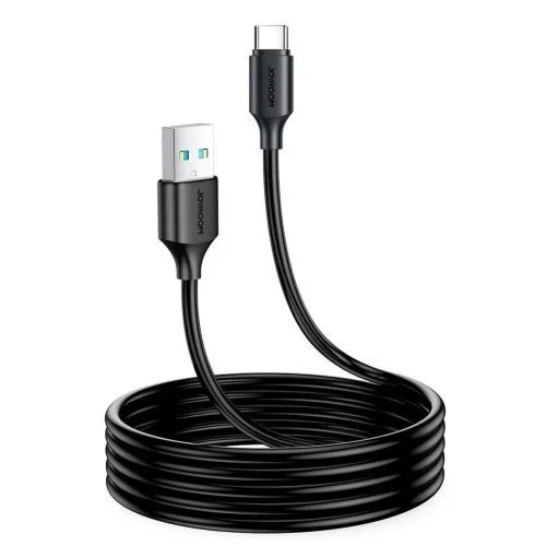 JOYROOM S-Uc027A9 – Cable de datos de carga rápida USB 3A a tipo C con 2 m de longitud, color negro