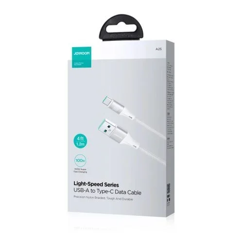 Joyroom SA25-AC6 Light-Speed Series 100W USB-A a Type-C Cable de datos de carga rápida de 2 metros de longitud, W