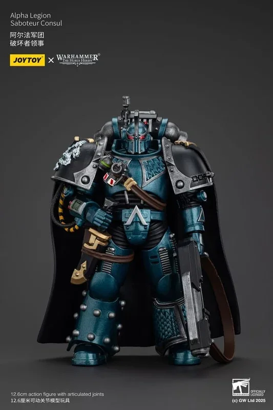 JoyToy Warhammer 40K: Alpha Legion Saboteur Consul – Figura de acción a escala 1:18