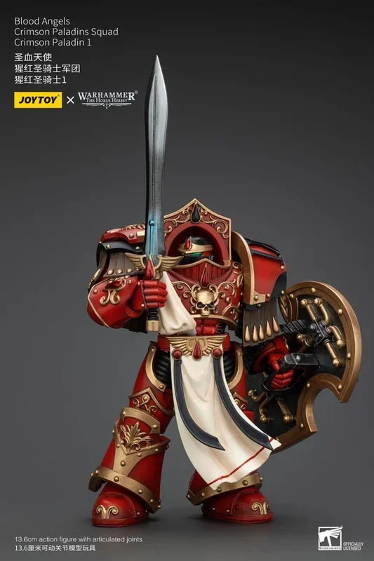 JOYTOY Warhammer Horus’s Reverse, Blood Angel, Crimson Paladin, Squad, Crimson Paladin 1, Figura de acción, Figura completa