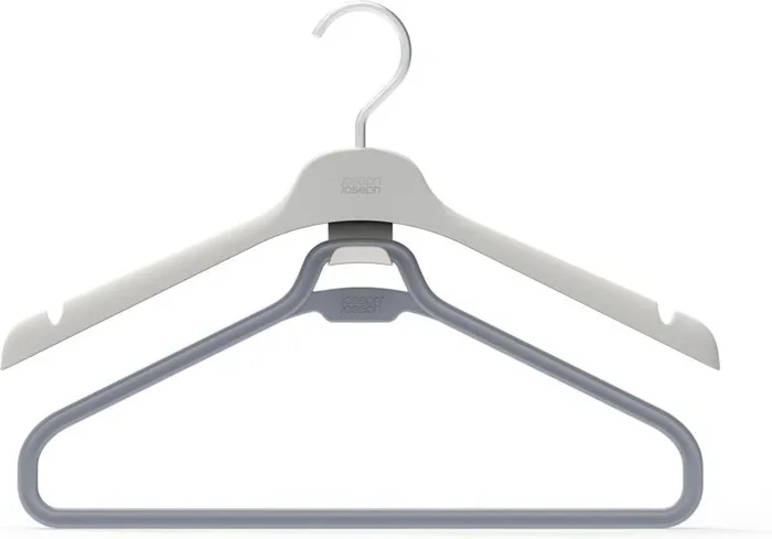 Juego de 2 Perchas Largas Orderly™, para Almacenaje de Prendas Largas, Color Crudo, Material Resistente, Diseño Funcional, Optimiza Espacio, Previene Arrugas.