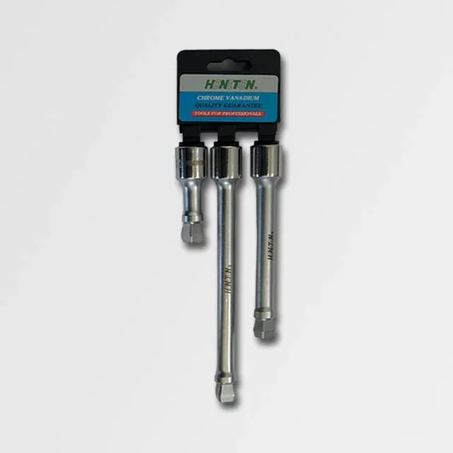 Juego de 3 extensiones articuladas Honiton, modelo 4003, herramientas profesionales para acceder a espacios difíciles, alta durabilidad, precisión y resistencia para trabajos pesados.