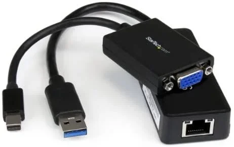 juego de adaptadores y accesorios vga ethernet gigabit para portatil lenovo thinkpad x1 carbon – mdp a vga – usb 3.0 a rj45,2 años