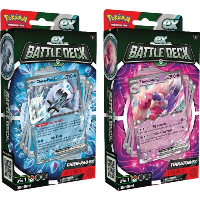 Juego de cartas pokemon tcg ex battle deck chien – pao – tinkaton