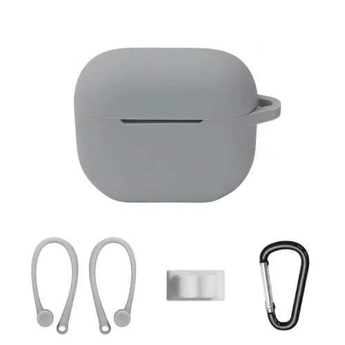 Juego de Fundas de Silicona para Auriculares Bluetooth AirPods 3 Para Colgar en la Oreja (Gris)