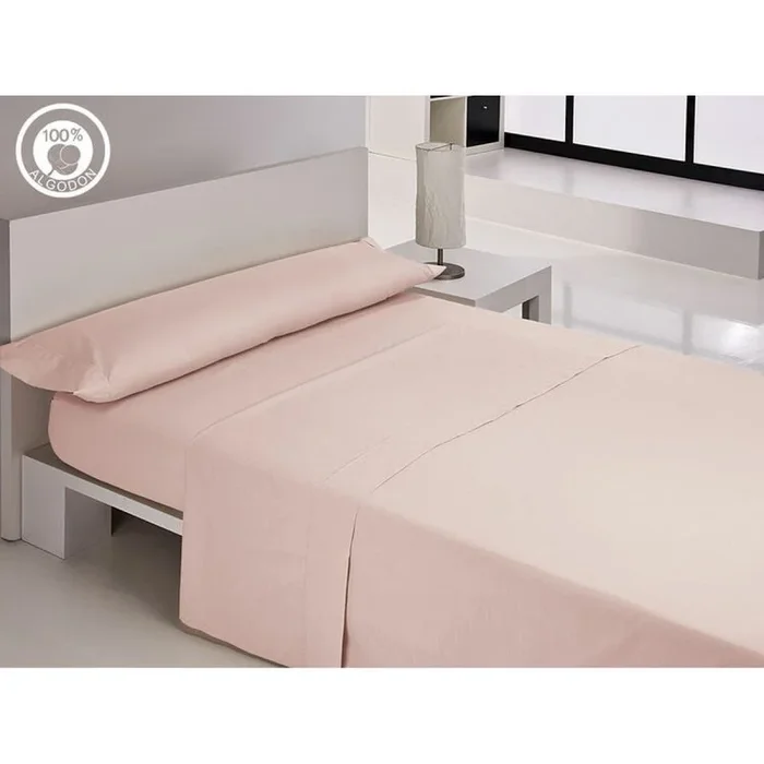 Juego de sábanas hosteline iris premium rosa cama de 105