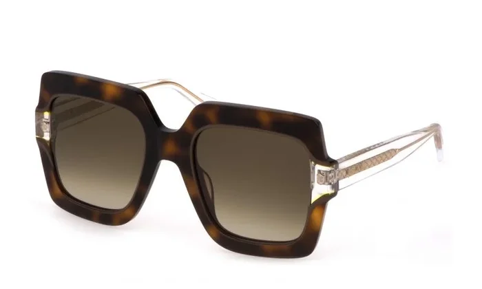 Just Cavalli SJC023V Gafas, Havana Brown, 53 para Mujer