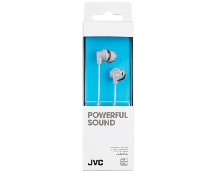 JVC HA-FX10-H-E Auriculares Alámbrico Dentro de oído Música Gris
