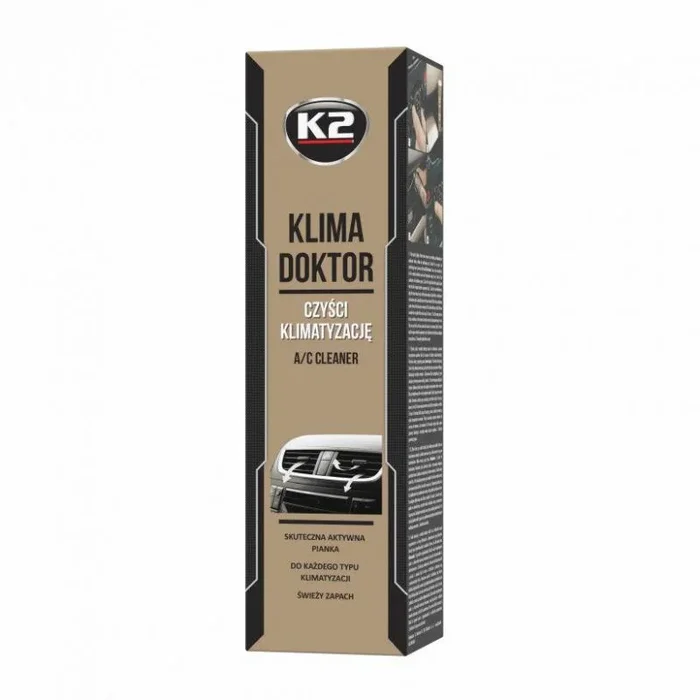 K2 Limpiador Aire Acondicionado Coche Higienizante A/C – Limpieza y Desinfeccion Eliminador Olores – Limpia y Refresca – 500 ml