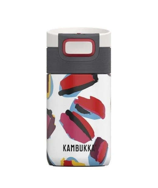 KAMBUKKA ETNA (300 ml) Leopard Brush, termo tipo mug– Base antideslizante – Aislamiento al vacío