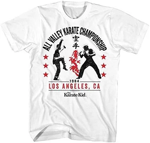 Karate Kid 1980’s Martial Arts Movie All Valley ’84 Camiseta blanca para adulto