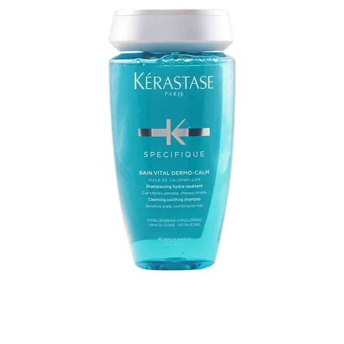 Kérastase Spécifique Dermo-Calm, Champú Hidro-Calmante, Para Cuero Cabelludo Seco o Sensible, Bain Vital Dermo-Calm, 250 ml