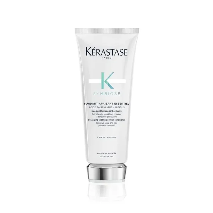 Kérastase Symbiose, Acondicionador Desenredante Anticaspa, Para Cuero Cabelludo Sensible Con Tendencia A La Caspa, Sin Sulfatos Ni Siliconas, Fondant Apaisant Essentiel, 200 ml