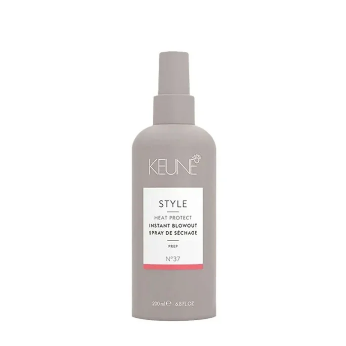 Keune, style instant blowout, hair spray treatment, heat protection, 200 ml